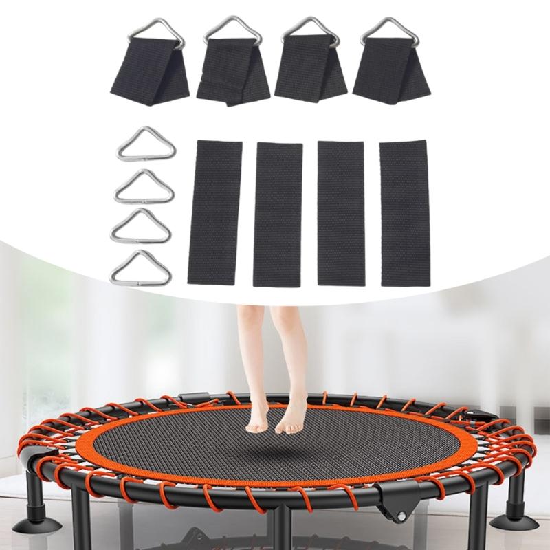 30pcs Practical Trampoline Triangle Repair Rings Galvanized Steel Clip for Kids Jump Bed Stability and Long Time Use