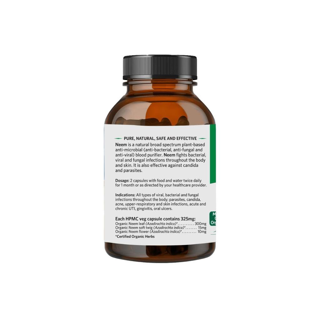 ORGANIC INDIA Капсулы Ним Велнес 180 штук Растительная добавка для чистоты кожи и ежедневной поддержки детоксикации организма