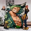 1pc Z-Zoro Theme Blanket - Digital Print, Polyester, Cozy for All Seasons, Perfect for Outdoor, and Travel