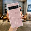 Чехол для телефона с золотой розой и сердцем для Google Pixel 9 8 7 6 Pro XL 8A 7A 6A 5 4 5A 4A 3A XL 5G, мягкий силикон, прозрачный ТПУ