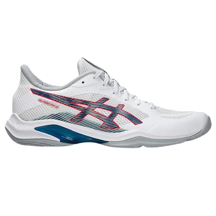 Asics Кроссовки для бадминтона BLADE FF 2 Унисекс Профессиональные Белый/Мако Синий 1071A117-100