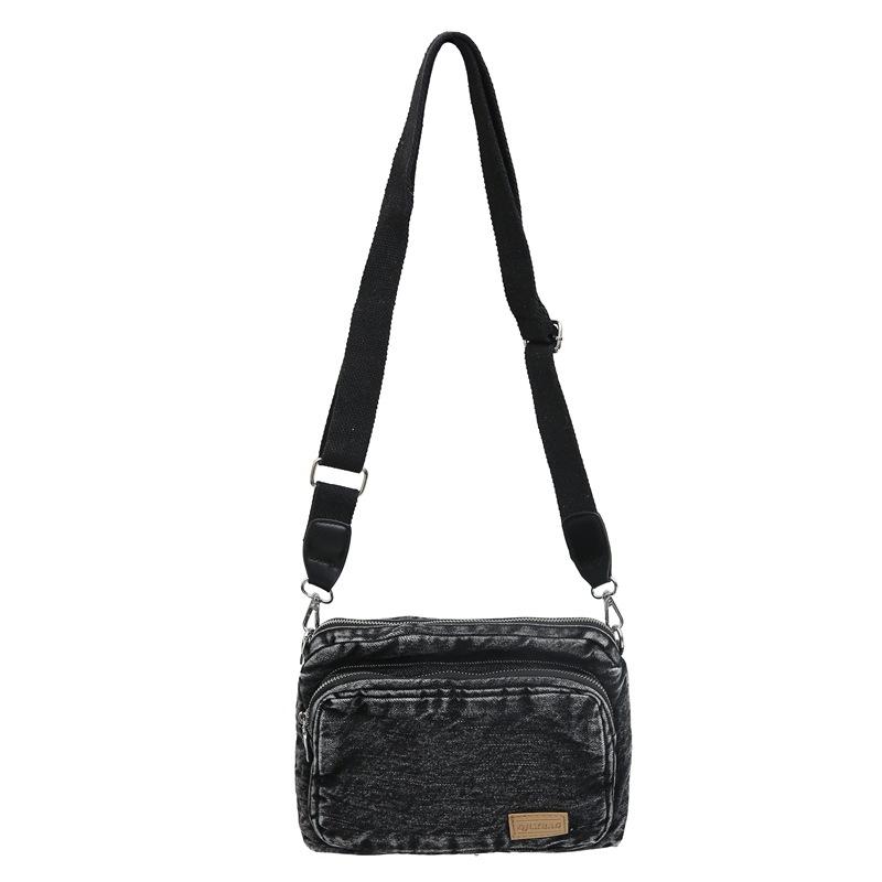 Ретро джинсовая сумка студенческая сумка-мессенджер литературный ленивый стиль сумка через плечо универсальная мягкая девочка танцевальная маленькая сумка