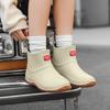 Rain Shoes Women's Short Rubber Shoes Wear Non-slip Water Boots Thick-soled Waterproof Shoes Velvet Short Outdoor Rain Boots Women