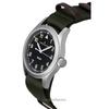 Hamilton Khaki Field Текстильный ремешок Черный циферблат Кварцевые H69401930 Унисекс часы