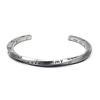 Men Bracelet Opening Adjustable Silver Color Twist Boho Wrist Decoration Easy To Wear Fish Letter Curved Sleeve Bracelet Men Jewelry