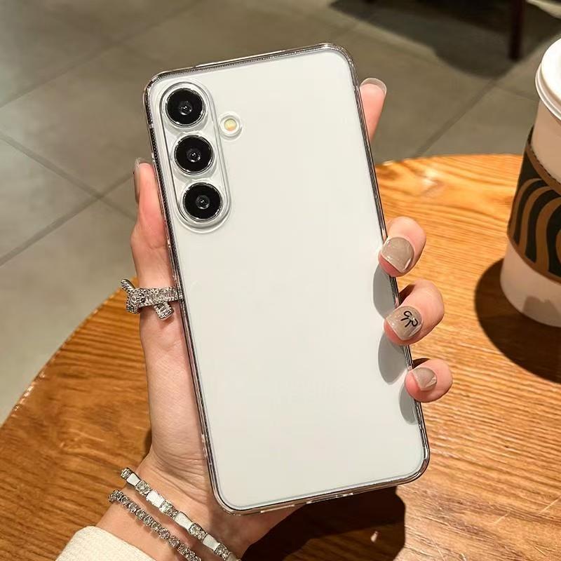 Высокопрозрачный силиконовый чехол для телефона Samsung Galaxy S24 S25 S23 S22 S21 Plus S24 FE S25 edge Ультратонкий прозрачный чехол