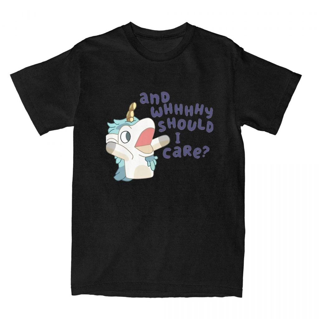 Женская Мужская Футболка Unicorse Blueys Мультяшные Футболки Хип-Хоп Пляжные Футболки Винтажная Повседневная Хлопковая Одежда Большого Размера 5XL