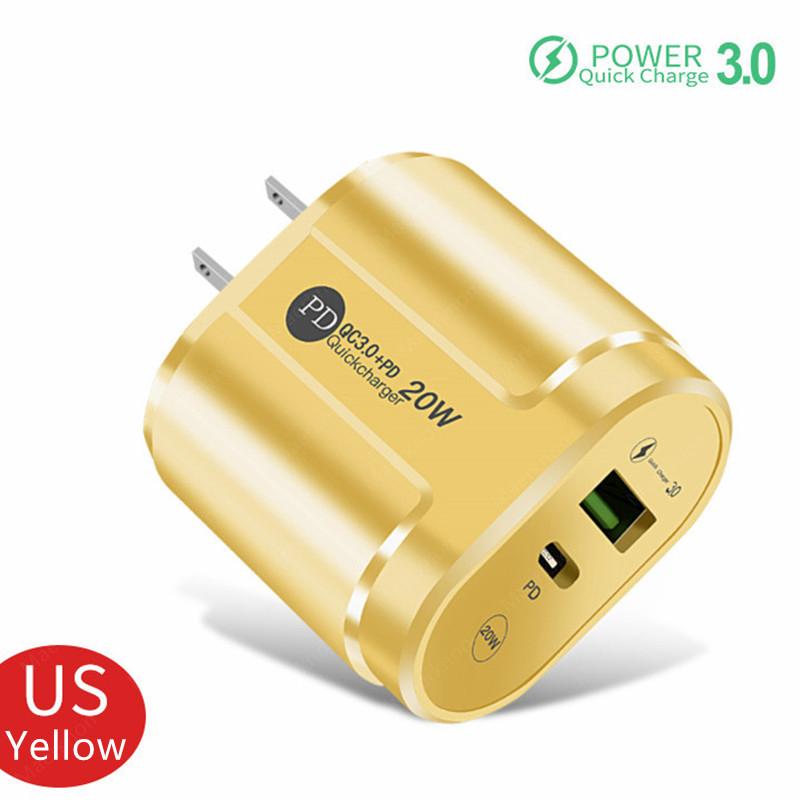 USB-зарядное устройство Quick Charge QC4.0 3.0 для iPhone Xiaomi Oneplus 40 Вт EU/US/UK Plug Fast Phone Adapter Портативное настенное зарядное устройство Type C