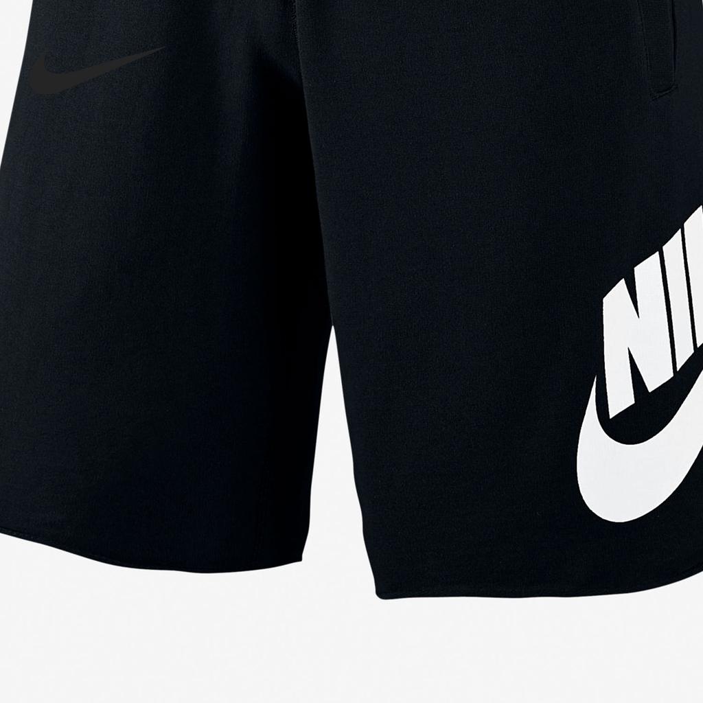 Nike Серия Alumni Lifestyle Шнуровка Дышащие Универсальные Пятиточечные Повседневные Шорты Мужские шорты Черные 678573-013