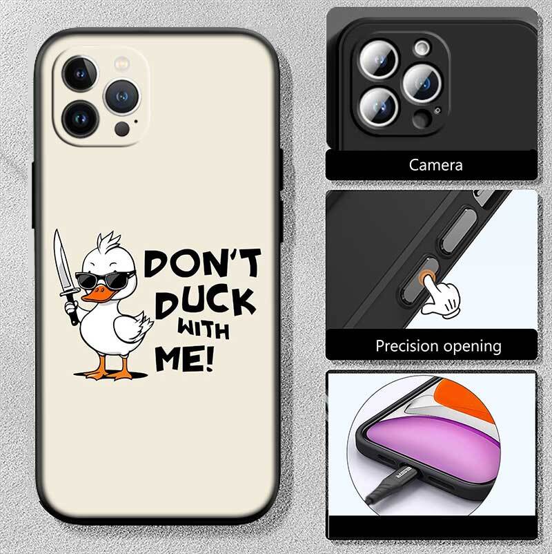 DUCK Cartoon Case for Samsung M55 M35 M15 A02 A05S A05 A06 A15 A12 A13 A10 A16 A20 A22 A24 A25 A30 A31 A32 A33 A35 A42 A50