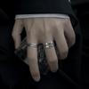 Ретро Мужское Модное Кольцо Ins Одиночное Кольцо Хип-Хоп Студентов Указательный Палец Открытое Регулируемое Мальчиков Индивидуальность Женское Кольцо