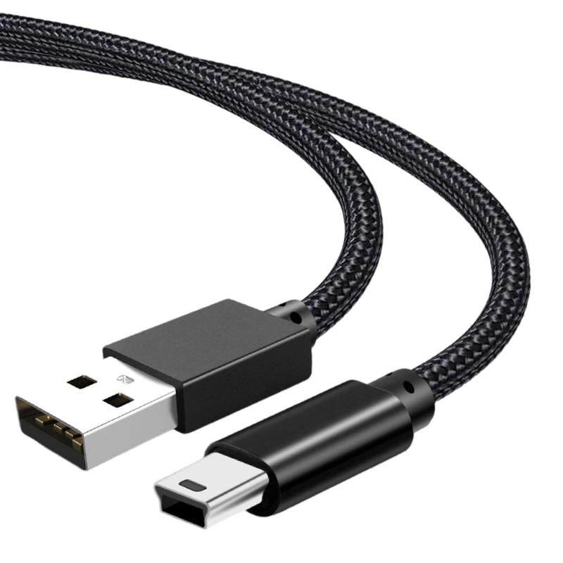 Мини-USB-кабель Быстрая скорость Мини-USB-кабель Кабель для быстрой передачи данных Плетеный нейлоновый шнур для быстрой передачи данных и зарядки