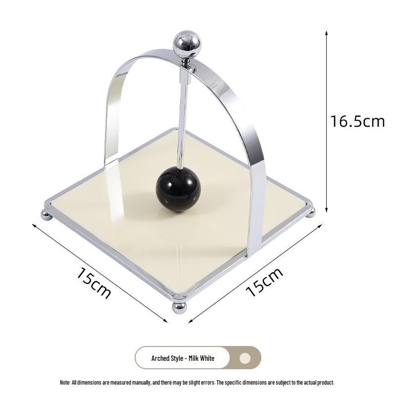 Luxury Mid-Century Silver Tissue Holder for Restaurants & Hotels