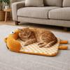 Non Slip Cat Sleeping Mat Pillow Design Cat Dog Bed Pet House Cushion Dog Kennel Mat  Indoor