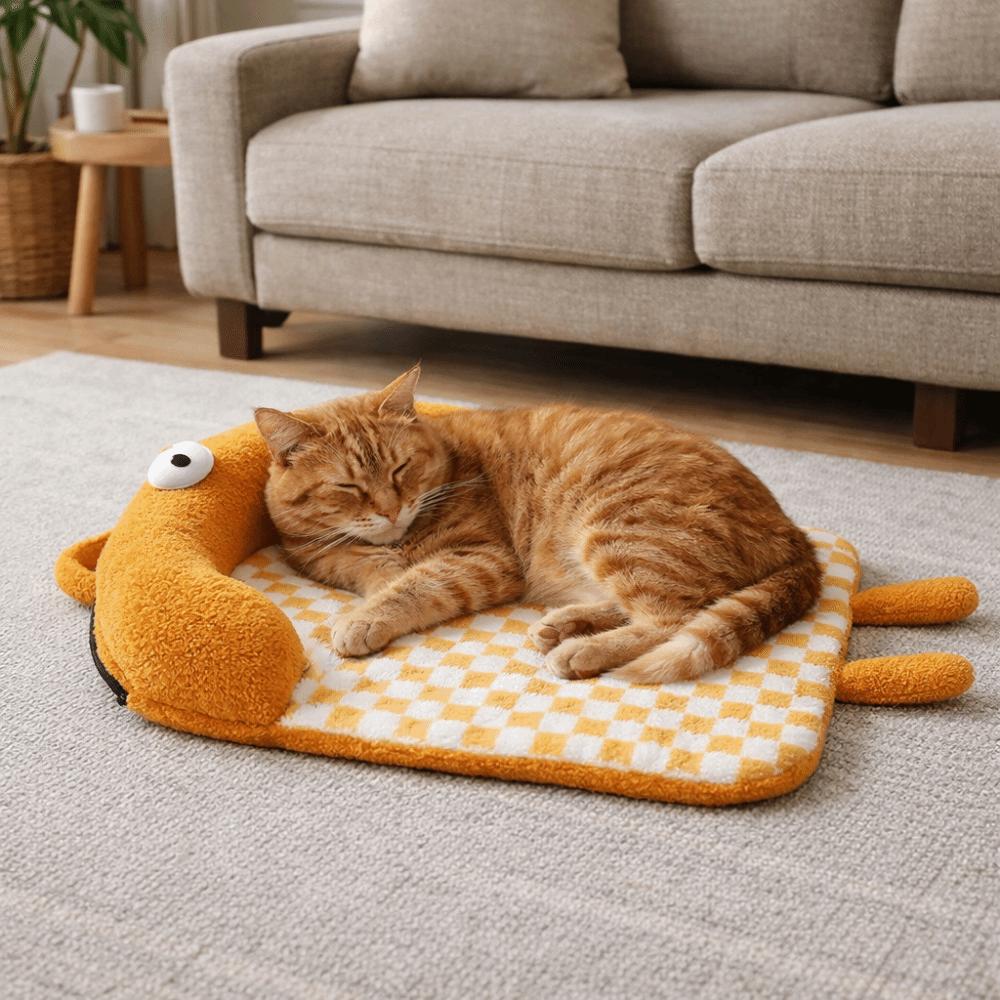 Non Slip Cat Sleeping Mat Pillow Design Cat Dog Bed Pet House Cushion Dog Kennel Mat Indoor