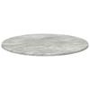 Tabletop Ø 60 x 1.5 cm Round Engineered Wood Concrete Grey