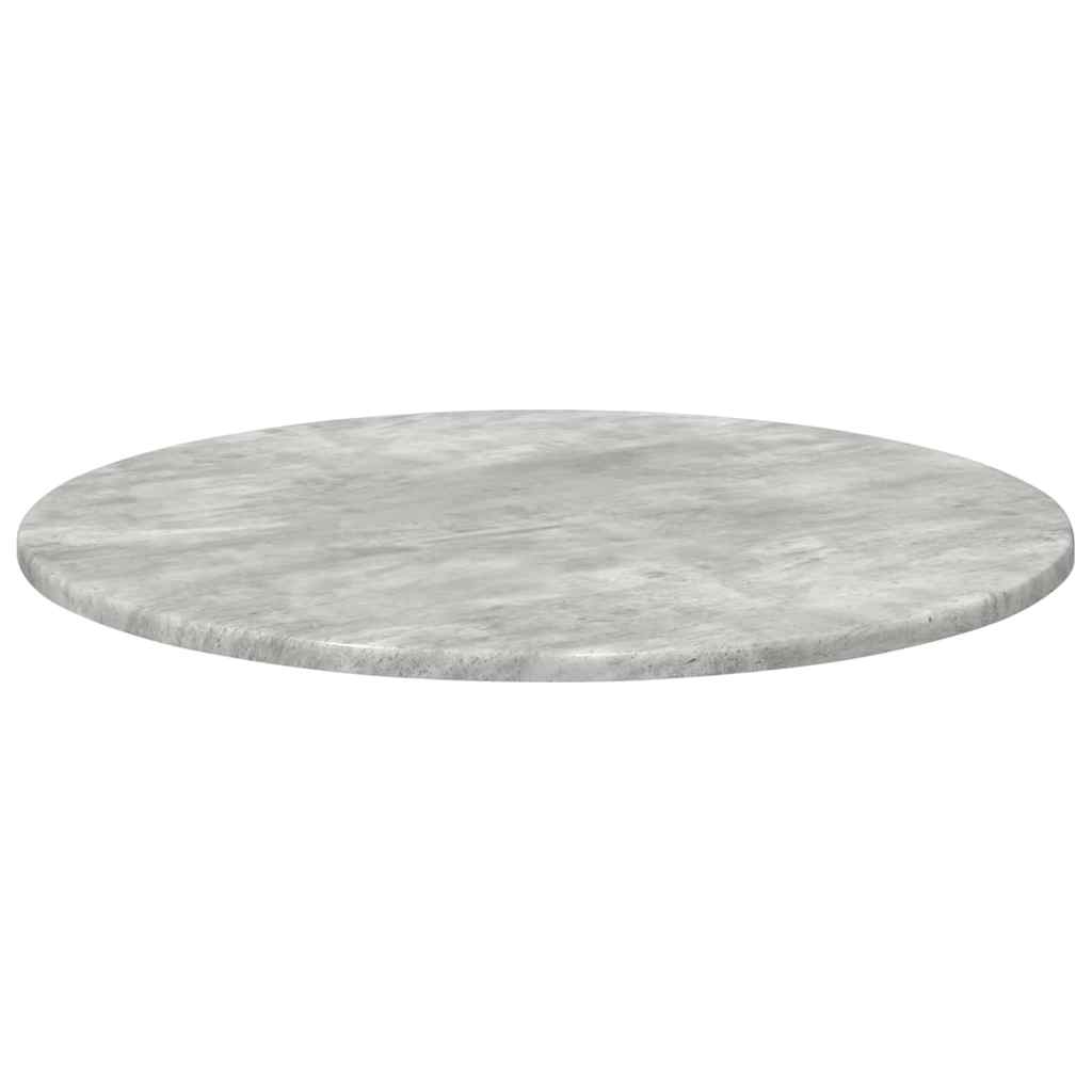 Tabletop Ø 60 x 1.5 cm Round Engineered Wood Concrete Grey