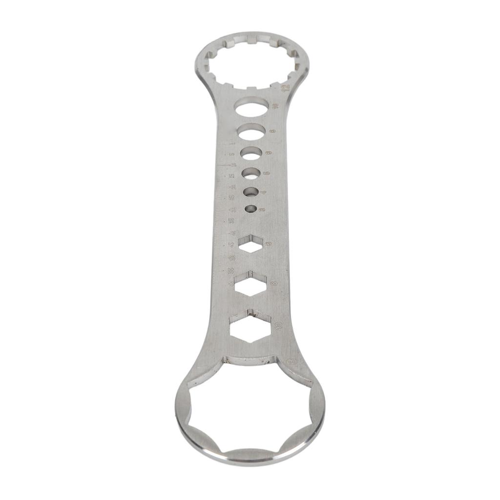 Removal and Installation Wrench Spanner Tool 8T‑12T Front Fork Repair Tool Stainless Ste