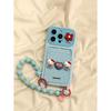 Силиконовый чехол для iPhone Hello Kitty 3D Window с ремешком