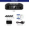 E-ACE K10 Солнечная TPMS Автомобильная система сигнализации давления в шинах Система контроля температуры шин Цифровой дисплей Автоматические системы охранной сигнализации с 4 датчиками