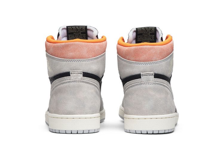 Jordan 1 Retro High Нейтральный серый Гипер малиновый