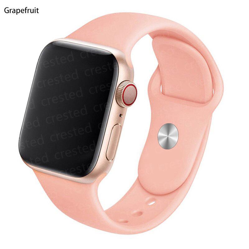 Силиконовый ремешок для Apple Watch Band 41 мм, 44 мм, 38 мм, 45 мм, 40 мм, 42 мм, дышащий ремешок для часов, браслет iWatch series 7, 6, 5, 4, 3, 2, 1