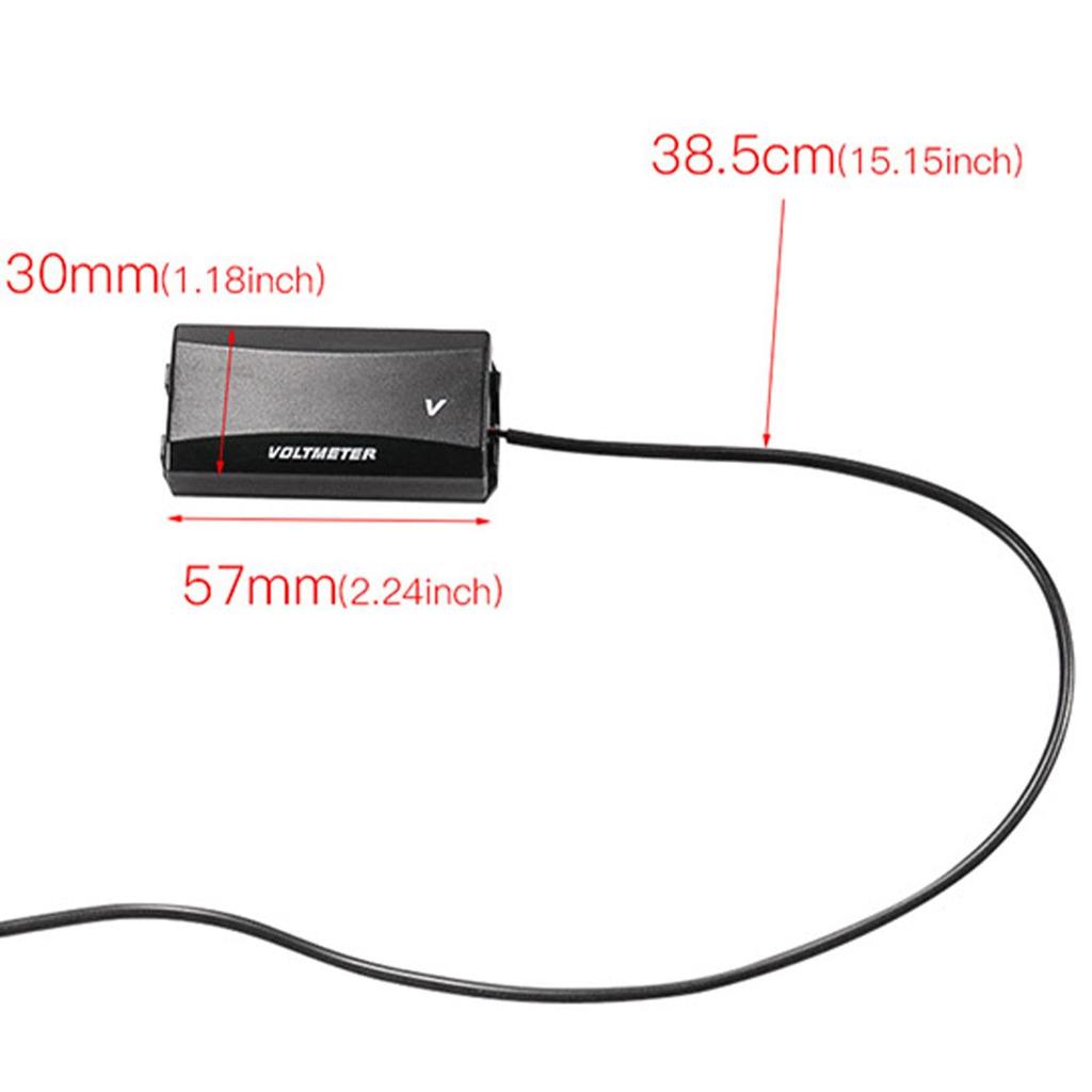 Voltmeter - Waterproof LED Car Voltmeter, Digital Voltmeter | Portable Digital Voltmeter,