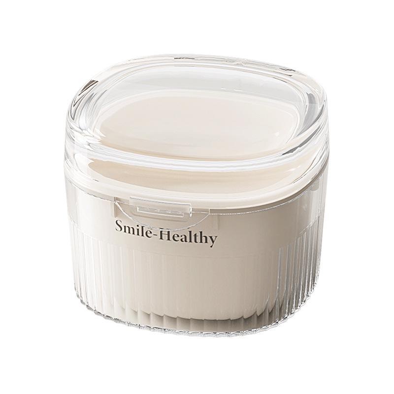 Многофункциональный прозрачный бокс для чистки зубных протезов и зубных щеток