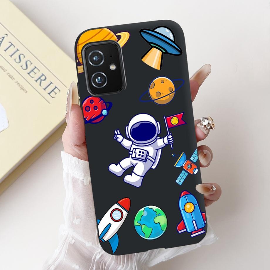 Чехол для ASUS ZENFONE 8 ZS590KS Астронавт Дракон Мультяшные Животные Крутой Стиль Мягкий Силикон Черная Крышка Телефона Для ASUS ZS590KS Сумка