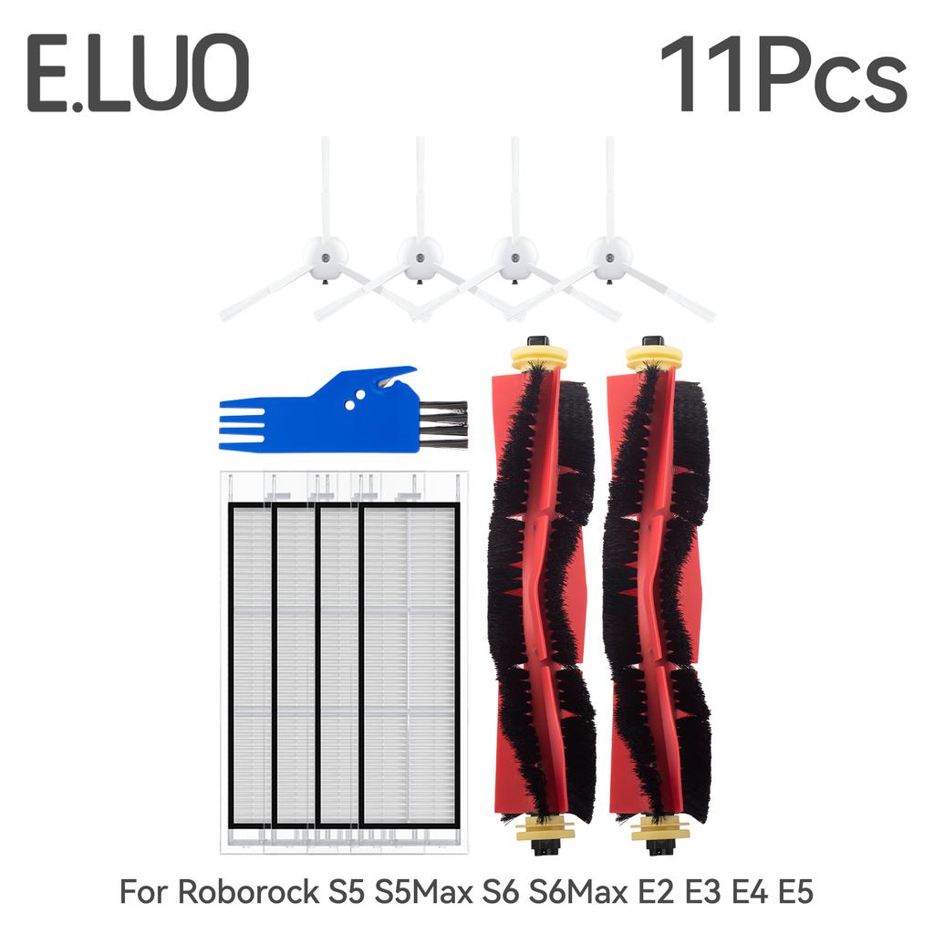 Основная боковая щетка Фильтр Для Xiaomi Mi Robot Vacuum Cleaner 1 / 1S SDJQR01RR SDJQR02RR SDJQR03RR Roborock E2 E3 E4 E5 S4 S4 MaxS5