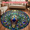 Non-slip Peacock Carpet Soft Door Gasket Durable Blanket  for Living Room Tea Table Bedside