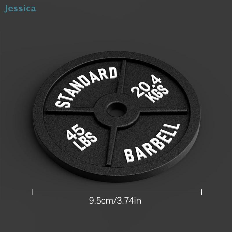 Weightlifting Equipment Design Silicone Coaster Set Round Coasters And Holdersuitable For Kitchen Table Cup Mat
