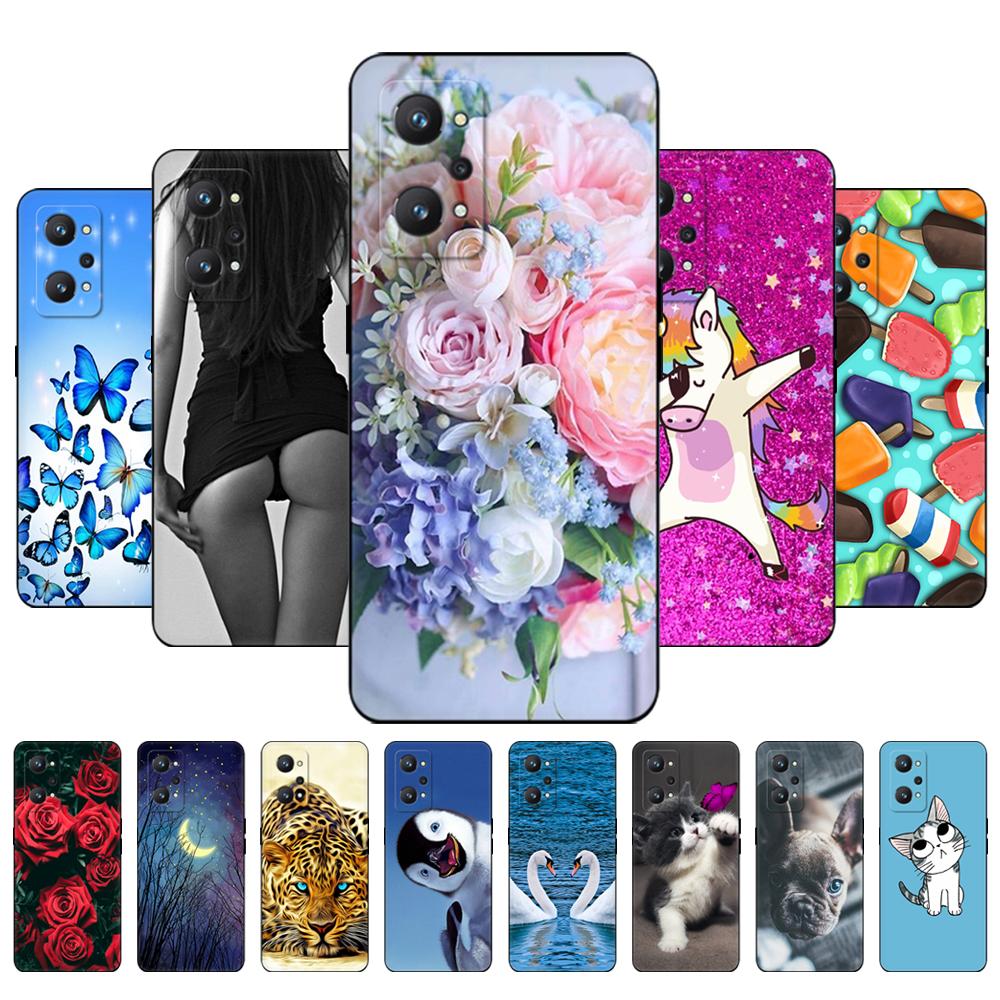 For Realme GT Neo2 Case 6.62inch Silicon Back Cover For OPPO RealmeGT Neo 2 5G Soft Case RMX3370 Phone Case Funda Black Tpu Case
