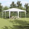 Party Tent White 400 x 400 x 266 cm Polyethylene and Steel
