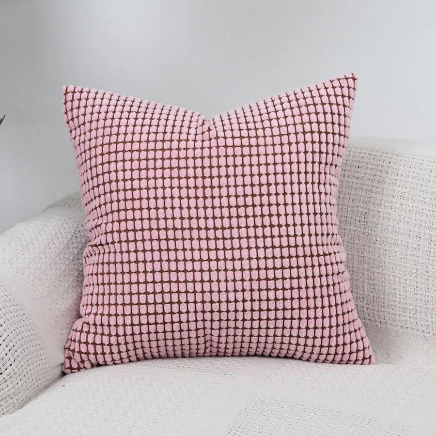 Nordic Corduroy Throw Pillow - Modern Sofa Cushion with Corn Kernel Design