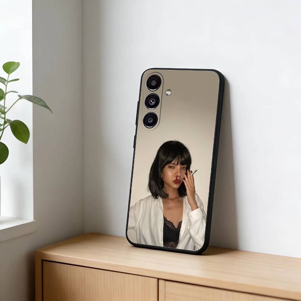 P-pulp fiction mia wallace costume Phone Case For Samsung Galaxy A91,80,73,72 ,71,53,52,32 ,31,22,21s,20,Soft Black Case