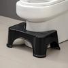 Toilet stool footstool squatting pit stool footstool toilet stool toilet stool toilet foot pedal shit artifact(Black combination)