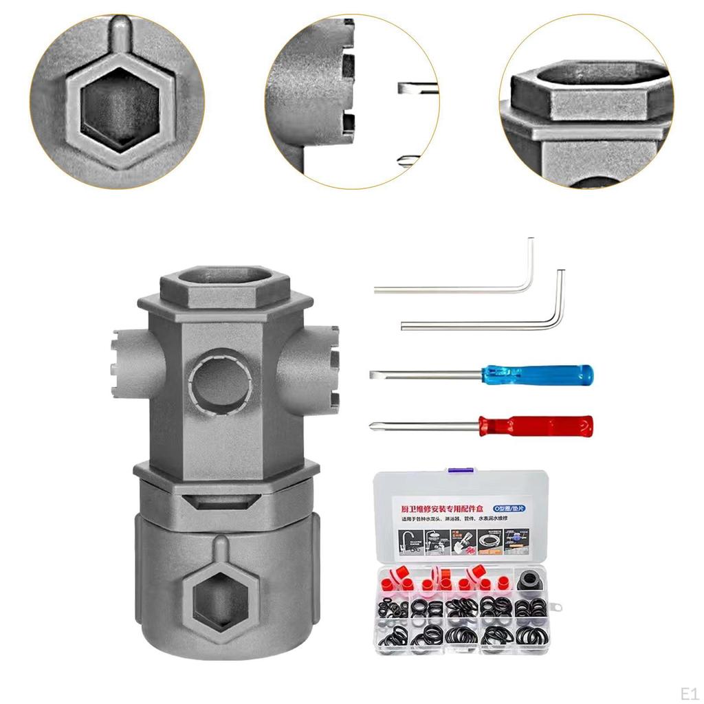 Набор инструментов для сантехники, крана, установки, ремонта раковины под раковиной на кухне