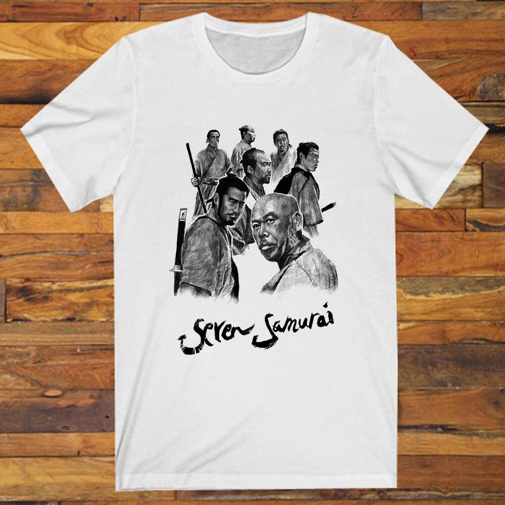 Seven Samurai 7 Samurai Japan Movie Men's White S-3XL
