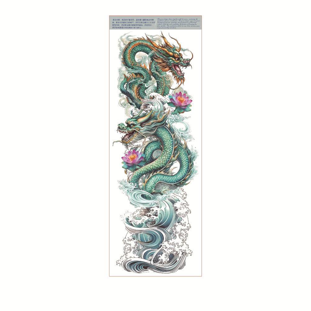 Water Transfer Decals Full Arm Tattoo Stickers Snake Butterfly Body Art Sticker Hand