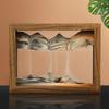 3D Hourglass Sand Landscape Desktop Ornament Hourglass Moving Sand Art Quicksand Painting
