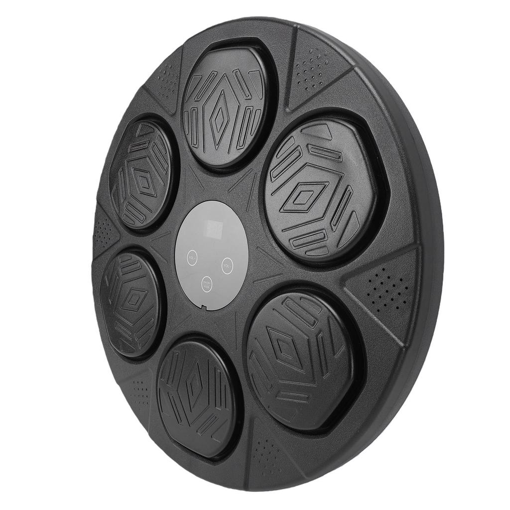 Музыкальная боксерская машина Тренажер для отработки ударов Bluetooth Электронная боксерская мишень с 7 регулируемыми скоростями Светодиодные огни Без сверления