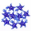 1Pcs 30x35mm Colorful Lampwork Pendant White Dot Pattern Starfish Shape Cute Pendant For DIY Craft Jewelry Necklace Gift Making