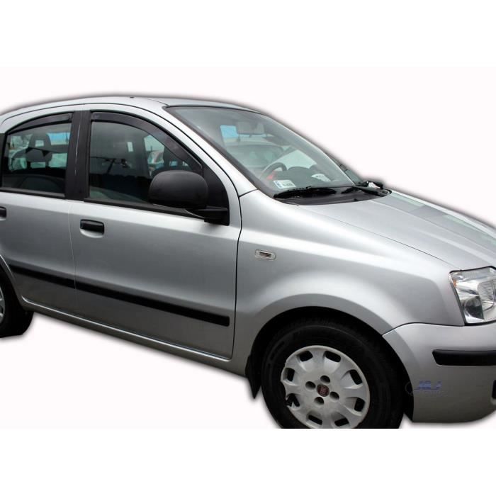 Дефлекторы воздуха - J&J AUTOMOTIVE - Fiat Panda 2003-2012 - Тонированный - Усиленный акрил - Легкая установка