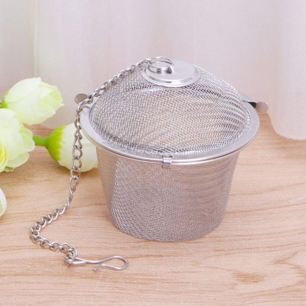 Kitchen Spice Strainer Teakettle Tea Ball Herbal Infuser Mesh Filter Stainless Steel