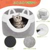 Cat Ownpets Cat Dome Dog Pet For Cold поставляется с функцией Heat Bite Sleep For Small and Dogs и удобной кроватью, Зима, Дом, Форма, Кровать, 42X42X31 см, Кровать,