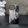 Чехол для телефона с Виктором Цоем для iPhone 17, 16, 15, 14, 13, 12, 11 Plus, Pro Max Черный Матовый Ударопрочный Чехол