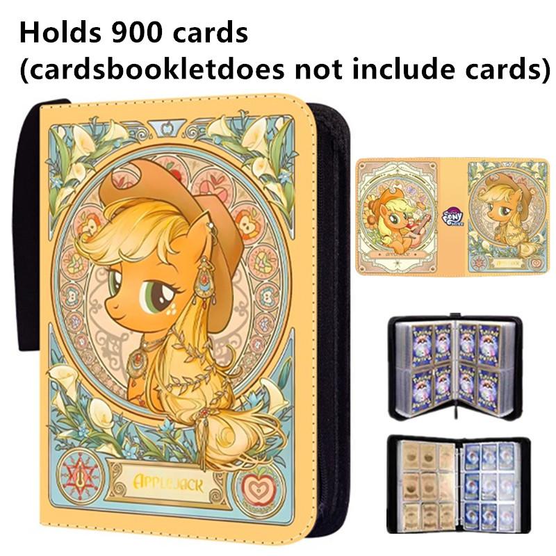 400pcs/900pcs My Little Pony Card Album Book Folder 4/9 Card Slots Collections Zipper Double Pocket Zipper Card Binder Holder