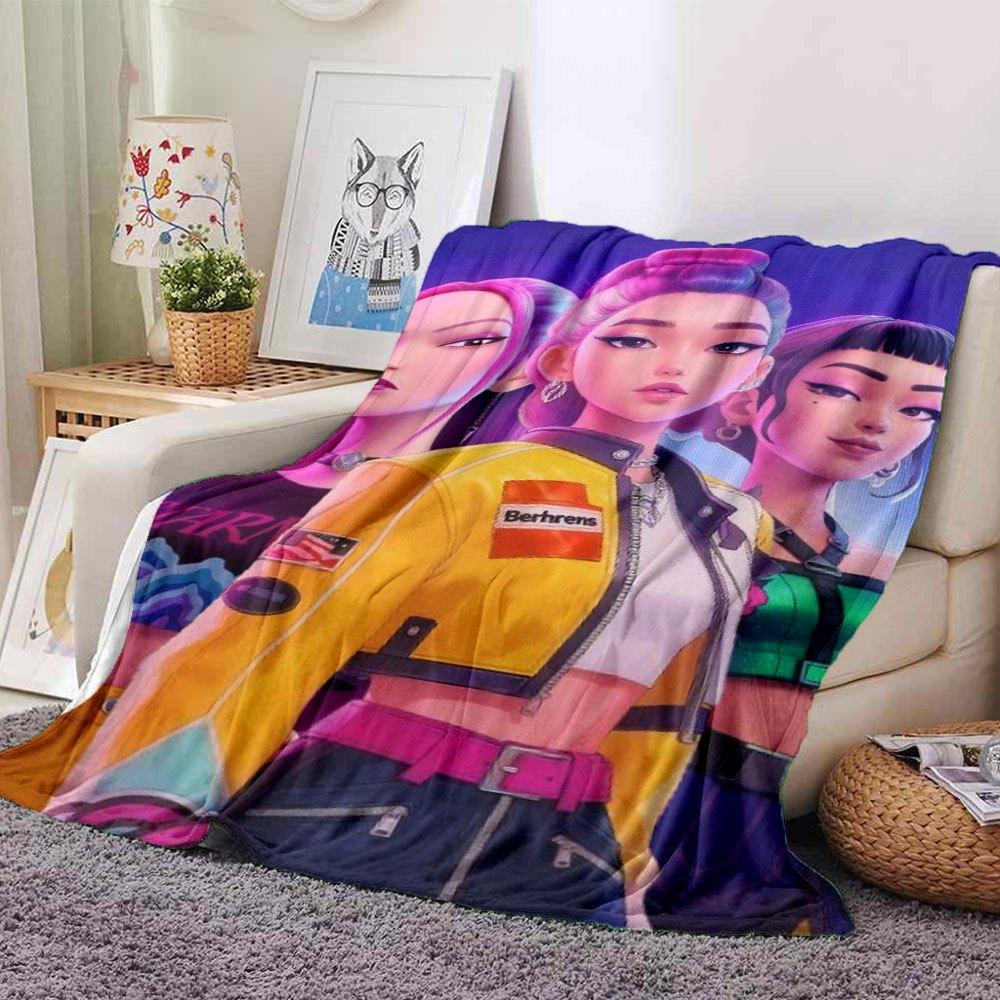 1pc Hunter X Kopo group Themed Flannel Blanket Suitable for Bed, Home Decor, Graduation Gifts, Easter, Back to School, Christmas, All Season Use