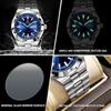 BINBOND Luxury Quartz Man Wristwatch New Sport Men Watches Waterproof Luminous Date Week Stainless Steel Men's Watch Male Reloj